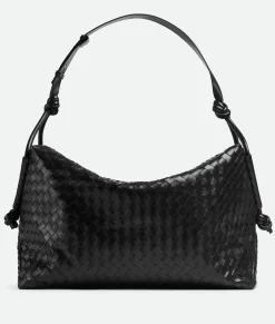 Bottega Veneta Large Loop Weekender Black