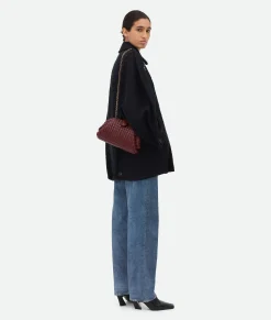 Bottega Veneta Lauren 1980 Mini Clutch With Chain Barolo