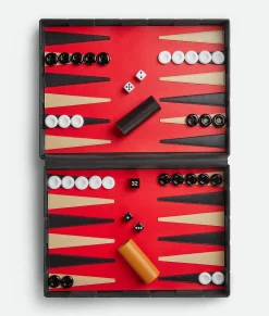 Bottega Veneta Leather Backgammon Fondant / Red stone Online