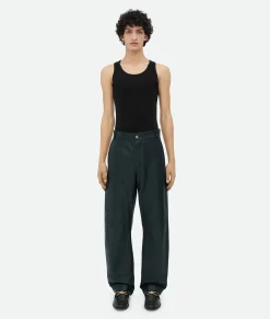 Bottega Veneta Leather Cargo Trousers Shadow Clearance