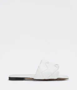 Bottega Veneta Lido Flat Sandal Optic white Outlet