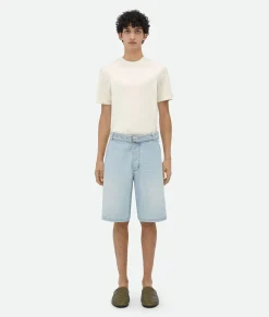 Bottega Veneta ed Denim Shorts Light bleach Online