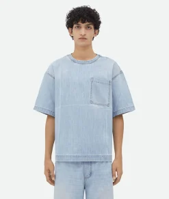 Bottega Veneta ed Denim T-Shirt Light bleach Clearance