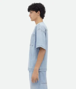 Bottega Veneta ed Denim T-Shirt Light bleach Clearance