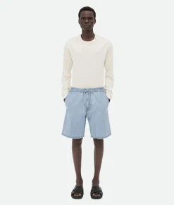 Bottega Veneta ed Elasticated Denim Light bleach New