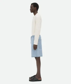 Bottega Veneta ed Elasticated Denim Light bleach New