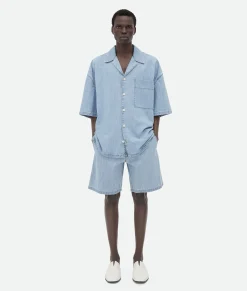 Bottega Veneta ed Elasticated Denim Light bleach New
