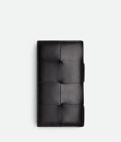 Bottega Veneta Long Cassette Wallet Black Sale