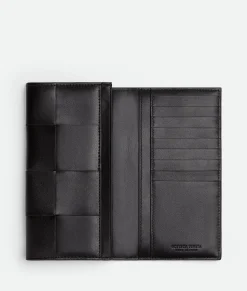 Bottega Veneta Long Cassette Wallet Black Sale