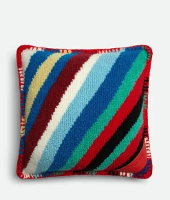 Bottega Veneta Loopy Stripe Knit Cushion Multicolor Hot