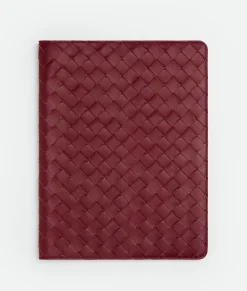 Bottega Veneta Maxi Intrecciato Notebook Cover Bordeaux Best