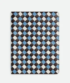 Bottega Veneta Maxi Intrecciato Notebook Cover Fondant/windswept/white