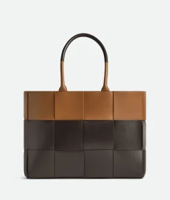 Bottega Veneta Medium Arco Tote Bag Fondant/wood Hot