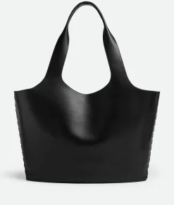 Bottega Veneta Medium Creek Tote Black Discount