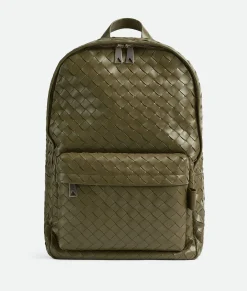 Bottega Veneta Medium Intrecciato Backpack Mud New