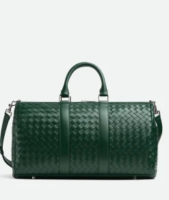 Bottega Veneta Medium Intrecciato Duffle Emerald green New