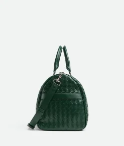 Bottega Veneta Medium Intrecciato Duffle Emerald green New