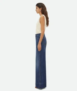 Bottega Veneta Medium Washed Wide Denim Mid blue Sale