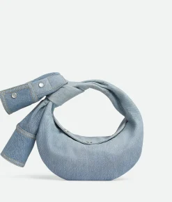 Bottega Veneta Mini Jodie Blue washed/sunflower pearl Hot