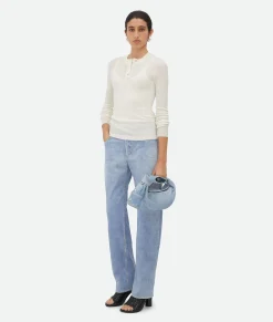 Bottega Veneta Mini Jodie Blue washed/sunflower pearl Hot