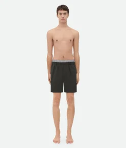 Bottega Veneta Nylon Swim Shorts Kale
