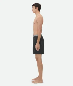 Bottega Veneta Nylon Swim Shorts Kale