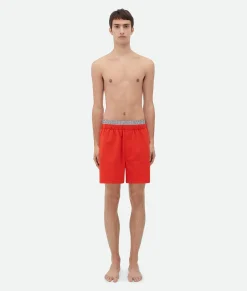 Bottega Veneta Nylon Swim Shorts Tulip Hot