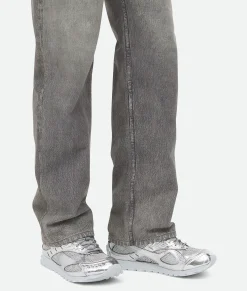 Bottega Veneta Orbit Sneaker Silver Clearance