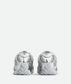 Bottega Veneta Orbit Sneaker Silver Clearance