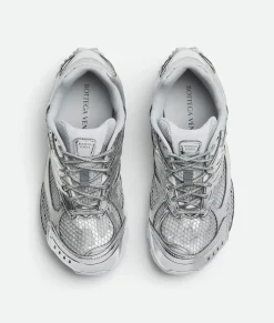 Bottega Veneta Orbit Sneaker Silver Clearance