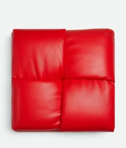 Bottega Veneta Padded Intreccio Cushion Red stone Best