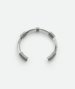 Bottega Veneta Pen Cuff Bracelet Silver Clearance