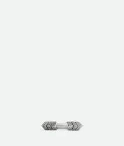Bottega Veneta Pen Ring Silver