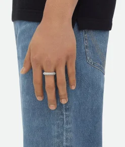 Bottega Veneta Pen Ring Silver