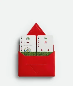 Bottega Veneta Playing Cards Red stone Best
