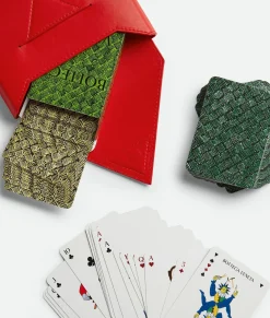Bottega Veneta Playing Cards Red stone Best