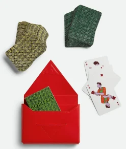 Bottega Veneta Playing Cards Red stone Best