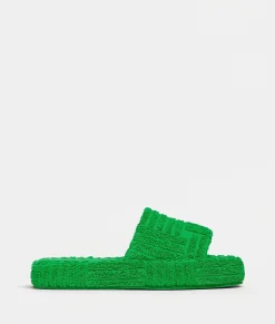 Bottega Veneta Resort Sponge Slide Grass Sale