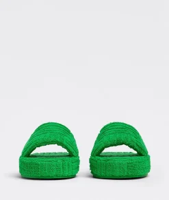 Bottega Veneta Resort Sponge Slide Grass Sale