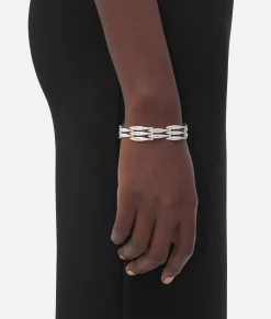 Bottega Veneta Sardine Bracelet Silver Best
