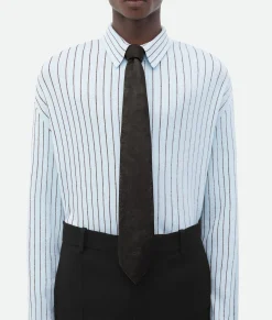 Bottega Veneta Shiny Leather Tie Kale Outlet