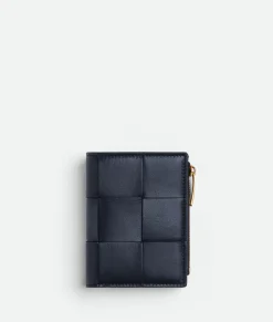 Bottega Veneta Small Cassette Bi-Fold Zip Wallet Space New