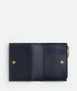 Bottega Veneta Small Cassette Bi-Fold Zip Wallet Space New