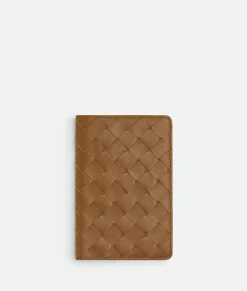 Bottega Veneta Small Intrecciato Notebook Cover Teak New