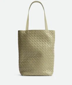 Bottega Veneta Small Intrecciato Tote Bag Travertine Best