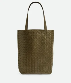 Bottega Veneta Small Intrecciato Tote Bag Mud Online