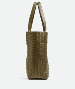 Bottega Veneta Small Intrecciato Tote Bag Mud Online
