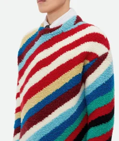 Bottega Veneta Striped Wool Jumper Multicolor New