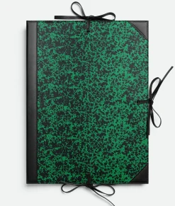 Bottega Veneta Student Folder Black/parakeet Outlet
