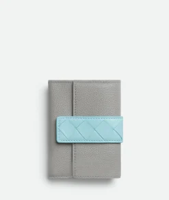 Bottega Veneta Tag Tri-Fold Zip Wallet Sterling/zenith/dark praline Best